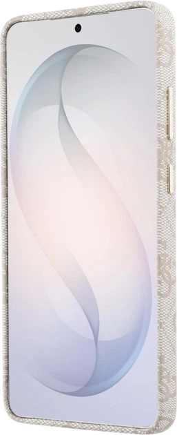 Etui plecki Guess 4G Rhinestone Round Logo MagSafe do Samsung Galaxy S26 Ultra Pink (3666339613389) - obraz 5