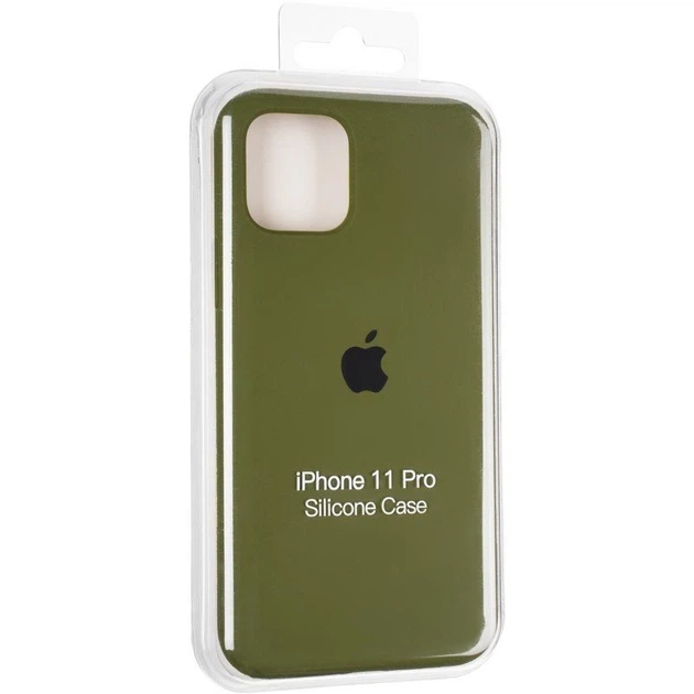 Чохол Avantis силіконовий Full Silicone Case for iPhone 11 Pro Army Green (з MagSafe) - зображення 5