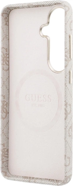 Etui plecki Guess 4G Rhinestone Round Logo MagSafe do Samsung Galaxy S26 Plus Pink (3666339613372) - obraz 7