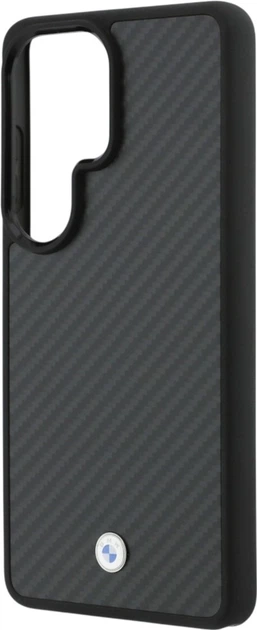 Чохол BMW Sign Magnetic Carbon Fiber MagSafe для Samsung Galaxy S26 Ultra Grey/Black (BMHMS26L24CFSIMMK) - зображення 6