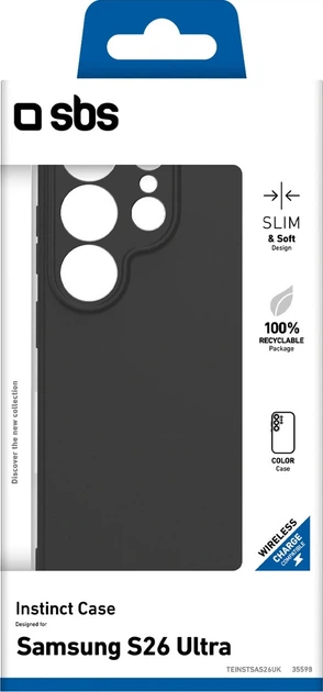 Чохол SBS Instinct Case для Samsung Galaxy S26 Ultra Black (TEINSTSAS26UK) - зображення 2