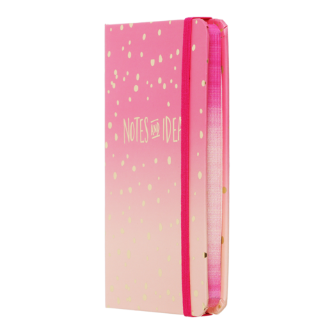 Блокнот BUROMAX А6 80арк. GRADIENT 256103-10 рожевий, тв.лам.обкл., на гумці, крем.папір (24) /BM.256103-10/ - изображение 2
