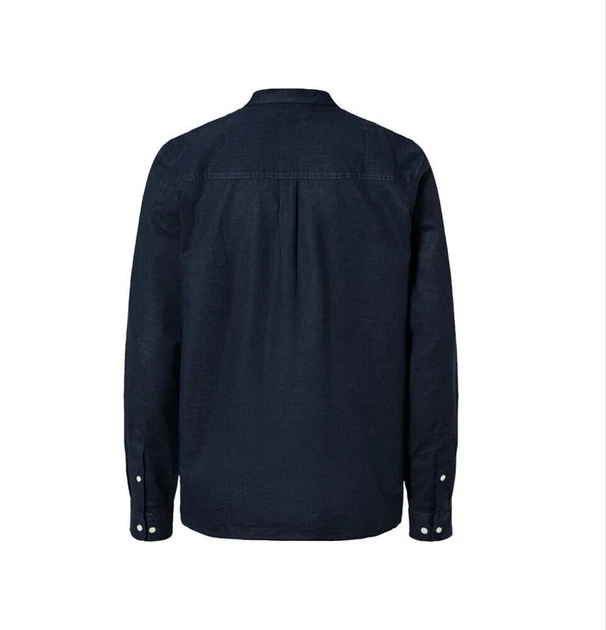 Рубашка из смеси льна и хлопка для мужчины Livergy LIDL 442987 XL темно-синий - Фото 2 Рубашка из смеси льна и хлопка для мужчины Livergy LIDL 442987 XL темно-синий - изображение 2