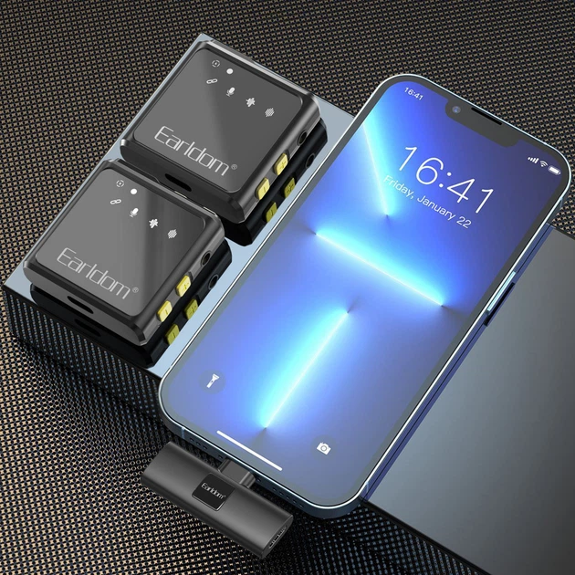 Беспроводной петличный микрофон для телефона Earldom ET-MC9L Lightning - Фото 3 Беспроводной петличный микрофон для телефона Earldom ET-MC9L Lightning - изображение 3