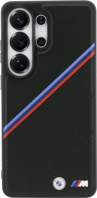 Etui BMW Tricolor Metal Logo MagSafe do Samsung Galaxy S26 Ultra Black (BMHMS26L25PCSPEK) - obraz 3