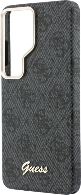 Etui plecki Guess 4G Script MagSafe do Samsung Galaxy S26 Ultra Black (3666339612993) - obraz 6