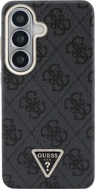 Панель Guess 4G Triangle Logo MagSafe для Samsung Galaxy S26 Black (3666339613457) - зображення 3