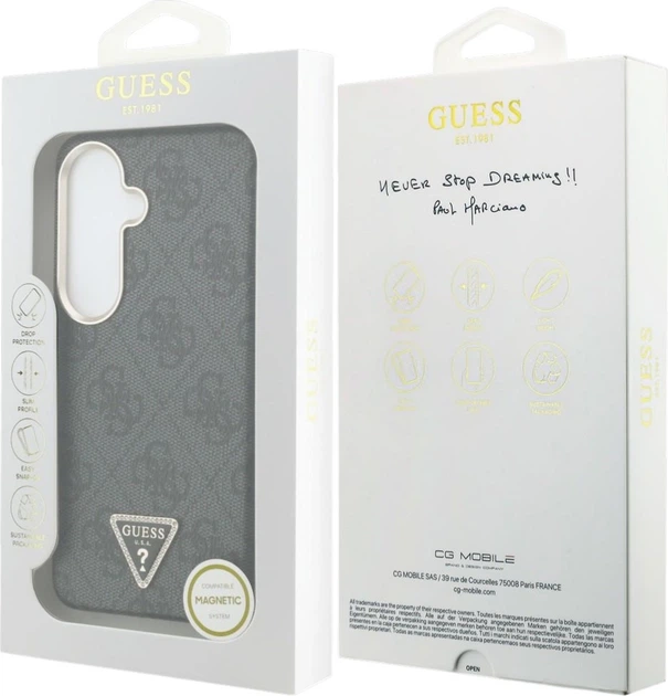 Панель Guess 4G Triangle Logo MagSafe для Samsung Galaxy S26 Black (3666339613457) - зображення 8