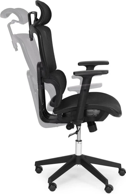 Офісне крісло ModernHome by Multistore поворотне ергономічне Чорне 9591 (5905817009312) - зображення 5