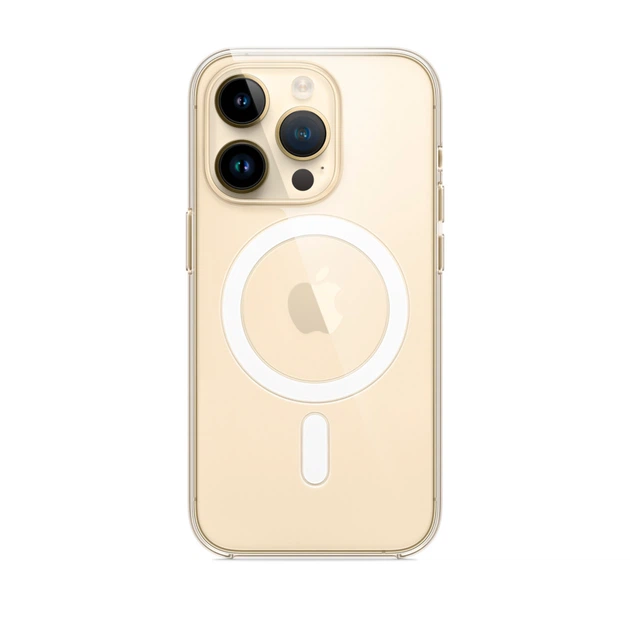 Прозорий чохол для iPhone 14 Pro Max TPU Clear Case з MagSafe - зображення 2