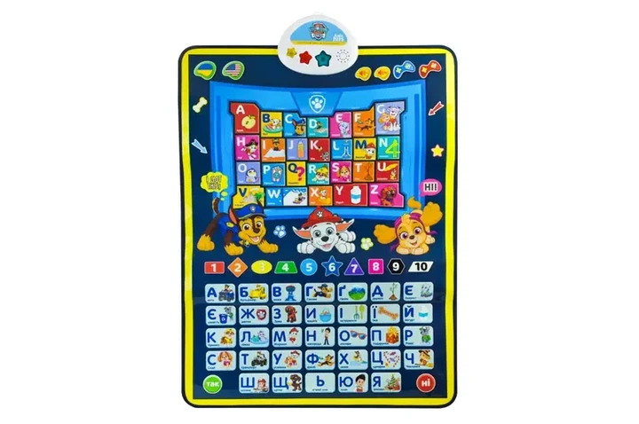 Плакат навчальний Kids Hits Абетка paw patrol - Фото 2 Плакат навчальний Kids Hits Абетка paw patrol - зображення 2