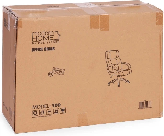 Офісне крісло ModernHome by Multistore поворотне ергономічне Чорне 309-1 (5905817009336) - зображення 11