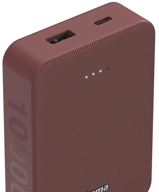 УМБ Hama 10000 mAh 15W Red (00201714) - Фото 4 УМБ Hama 10000 mAh 15W Red (00201714) - зображення 4