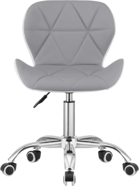 Krzesło biurowe Leobert Avola obrotowe z szerokim oparciem Szaro-białe (5903332061693) - obraz 2