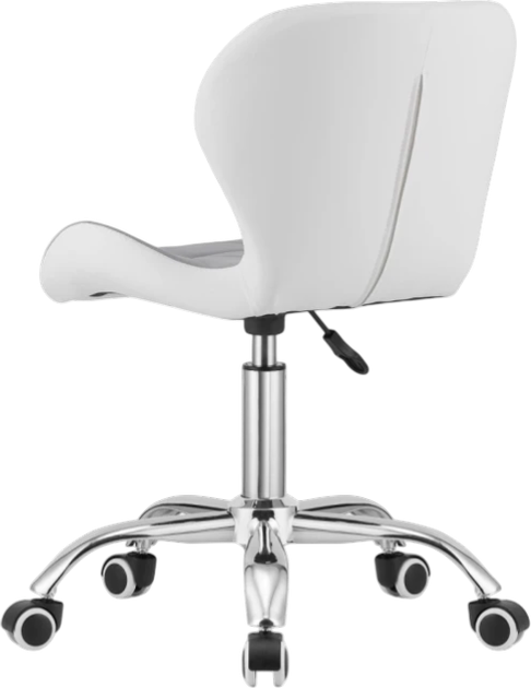 Krzesło biurowe Leobert Avola obrotowe z szerokim oparciem Szaro-białe (5903332061693) - obraz 5