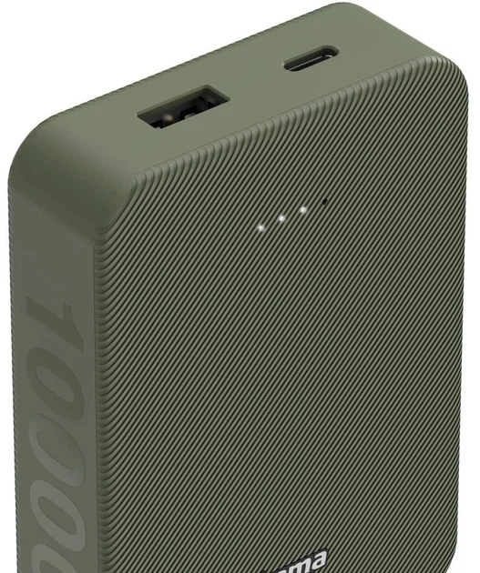 УМБ Hama 10000 mAh 15W Green (00201713) - Фото 4 УМБ Hama 10000 mAh 15W Green (00201713) - зображення 4