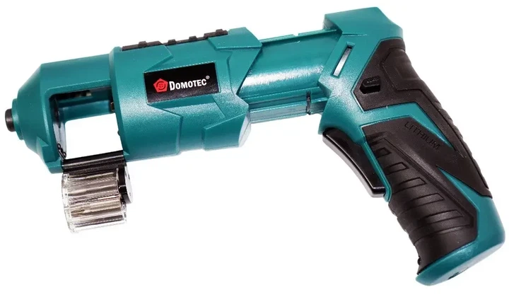 Аккумуляторная отвертка Domotec 3.6V с набором 6 битов для монтажных работ 10382 - изображение 2