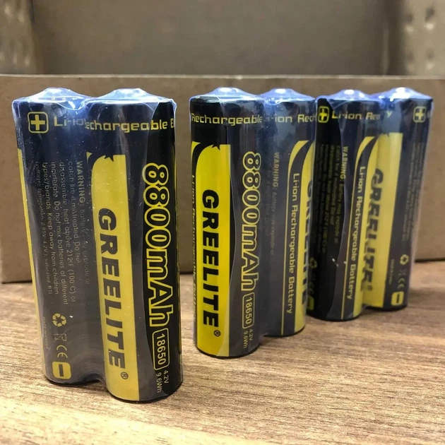 Літієвий Li-Ion акумулятор BATTERY 18650 Black Greelite 8800 мА·год 4454 - зображення 4