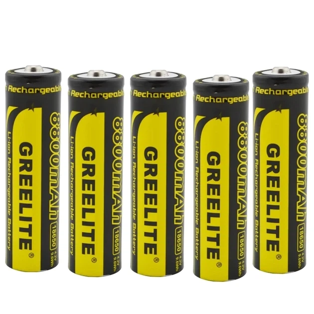 Літієвий Li-Ion акумулятор BATTERY 18650 Black Greelite 8800 мА·год 4454 - зображення 5