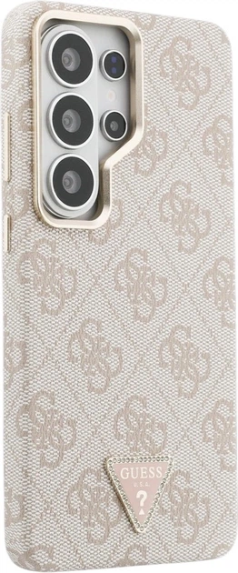 Панель Guess 4G Triangle Logo MagSafe для Samsung Galaxy S26 Ultra Pink (3666339613501) - зображення 4