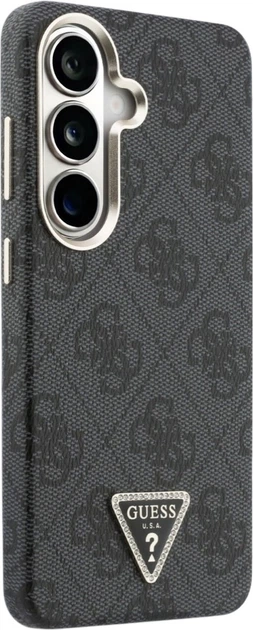 Панель Guess 4G Triangle Logo MagSafe для Samsung Galaxy S26 Plus Black (3666339613464) - зображення 4