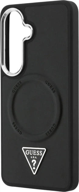 Панель Guess Embossed Ring Triangle Logo MagSafe для Samsung Galaxy S26 Black (3666339613860) - зображення 6