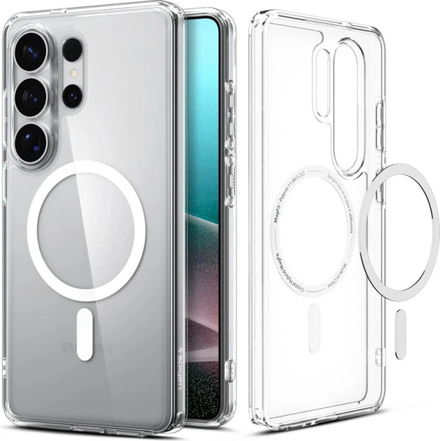 Etui plecki Spigen Ultra Hybrid Mag MagSafe Case do Samsung Galaxy S26 Ultra Clear White (ACS10679) - obraz 2