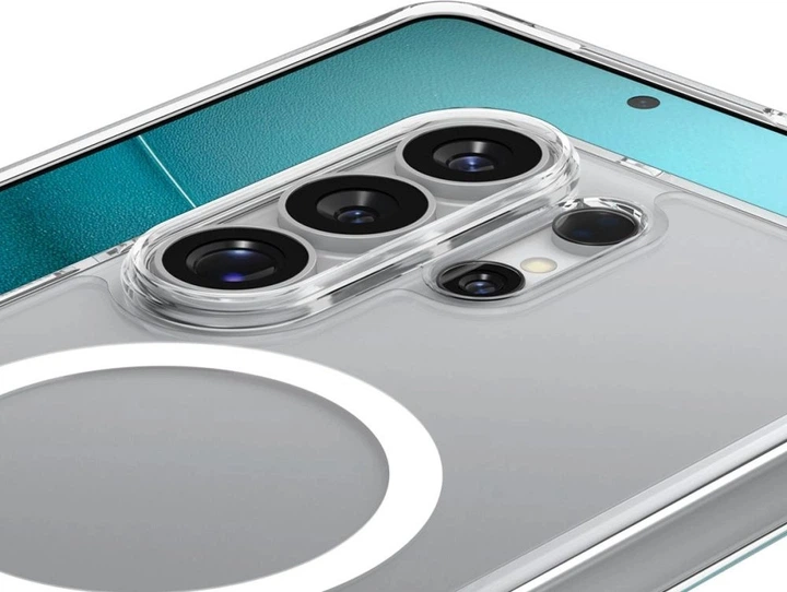 Etui plecki Spigen Ultra Hybrid Mag MagSafe Case do Samsung Galaxy S26 Ultra Clear White (ACS10679) - obraz 6