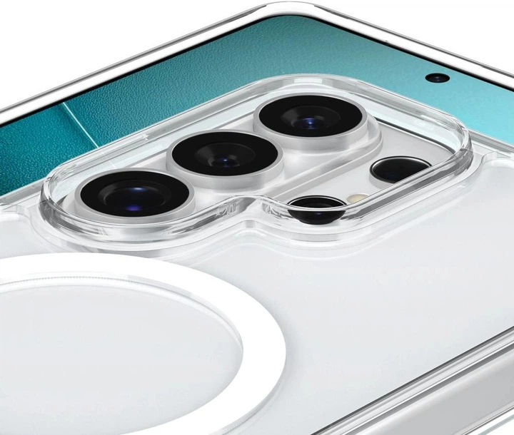 Etui plecki Spigen Ultra Hybrid S Mag MagSafe Case do Samsung Galaxy S26 Ultra Clear White (ACS11032) - obraz 5