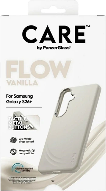 Чохол CARE by PanzerGlass Flow QI для Samsung Galaxy S26+ Vanilla (CR44436) - зображення 5