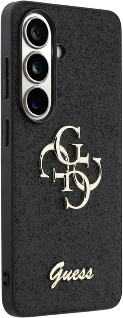 Панель Guess Fixed Glitter Big 4G Metal Logo для Samsung Galaxy S26 Black (3666339613921) - зображення 4