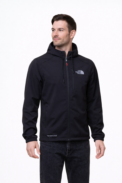 Куртка мужская демисезонная Soft Shell черная (M14) 52 - изображение 2