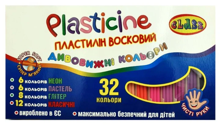 Пластилін Class Чисті руки ECO Mini 32 кольори 360 г 7656C - Фото 4 Пластилін Class Чисті руки ECO Mini 32 кольори 360 г 7656C - изображение 4