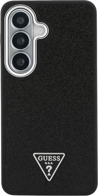 Панель Guess Fixed Glitter Triangle MagSafe для Samsung Galaxy S26 Black (3666339613518) - зображення 3