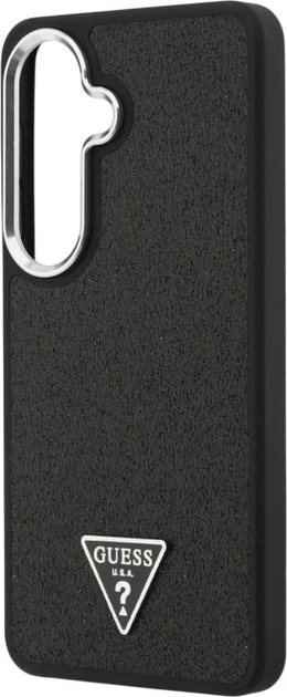 Панель Guess Fixed Glitter Triangle MagSafe для Samsung Galaxy S26 Black (3666339613518) - зображення 6