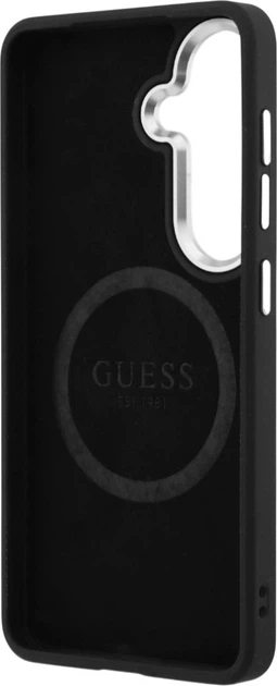 Панель Guess Fixed Glitter Triangle MagSafe для Samsung Galaxy S26 Black (3666339613518) - зображення 7