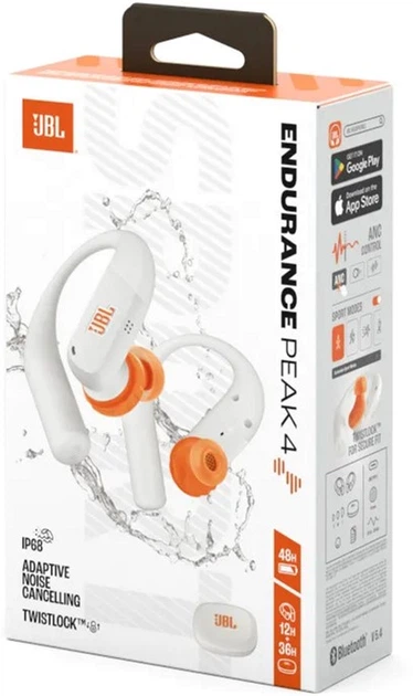 Наушники JBL Endurance Peak 4 White (JBLENDUPEAK4WHT) - изображение 9