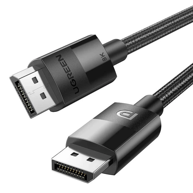 Кабель Ugreen DP114 DisplayPort to DisplayPort 8K 1m Black (80390) - Фото 1 Кабель Ugreen DP114 DisplayPort to DisplayPort 8K 1m Black (80390) - зображення 1