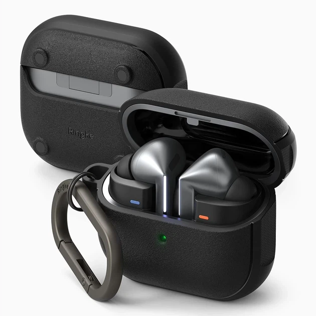 Чехол для наушников Ringke Onyx Magnetic для Samsung Galaxy Buds 3 | 3 Pro Black with MagSafe (8809961787928) - изображение 2