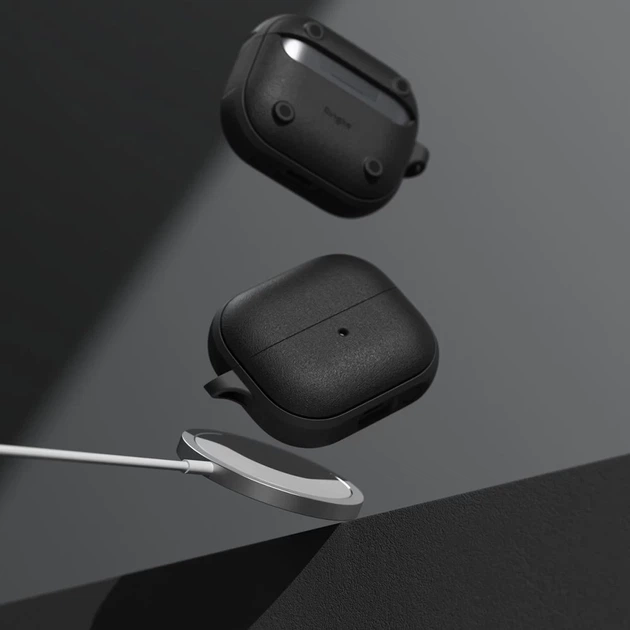 Чехол для наушников Ringke Onyx Magnetic для Samsung Galaxy Buds 3 | 3 Pro Black with MagSafe (8809961787928) - изображение 4