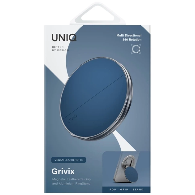 Магнитный держатель UNIQ Grivix Classic 360 Mount&Grip Stand Blue (8886463696545) - изображение 4