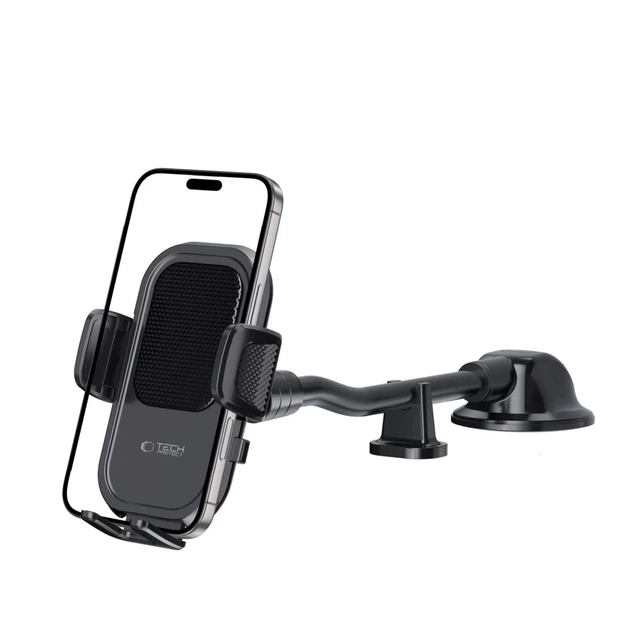 Автодержатель Tech-Protect V8 Universal Long Arm Dashboard & Windshield Car Mount Black (5906302360918) - изображение 3