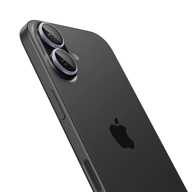 Защитное стекло Spigen для камеры iPhone 17 | 16 Plus | 16 Optik Pro Glas.TR "EZ FIT" Purple (2 pack) (AGL10127) - изображение 3