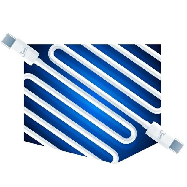 Кабель 3mk Hyper Cable USB-C to USB-C 100W 2m White (5903108464543) - Фото 4 Кабель 3mk Hyper Cable USB-C to USB-C 100W 2m White (5903108464543) - изображение 4