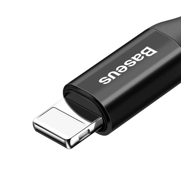 Кабель Baseus Fish Eye Spring Data USB-A to Lightning 1m Black (CALSR-01) - изображение 4