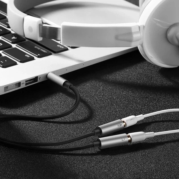 Кабель Ugreen Mini Jack 3.5mm to 2x Mini Jack 3.5mm (Microphone/Stereo Output) 0.2m Black (6957303836208) - Фото 3 Кабель Ugreen Mini Jack 3.5mm to 2x Mini Jack 3.5mm (Microphone/Stereo Output) 0.2m Black (6957303836208) - зображення 3