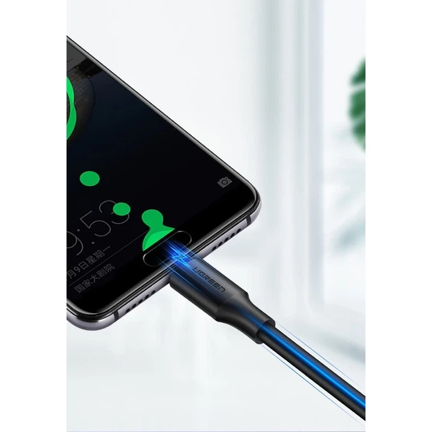 Кабель Ugreen USB-A to USB Type-C 3A 1.5m Black (6957303861170) - Фото 14 Кабель Ugreen USB-A to USB Type-C 3A 1.5m Black (6957303861170) - зображення 14