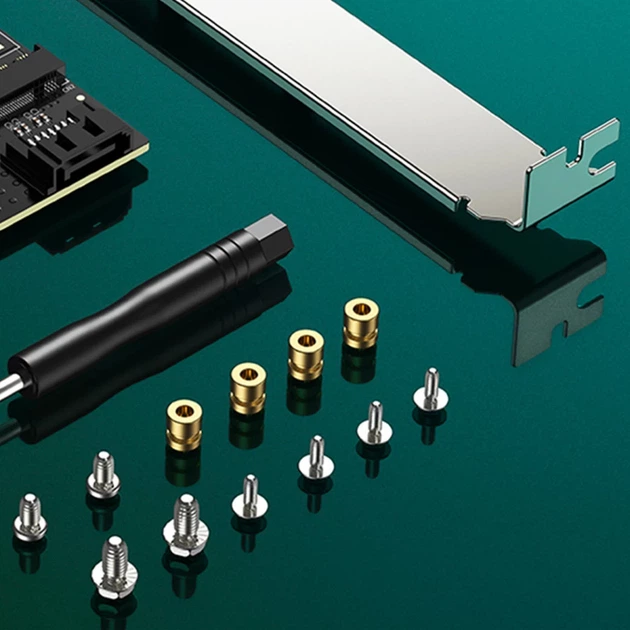 Адаптер карти розширення Ugreen PCIe 3.0x4 M.2 NVMe Black (70503-ugreen) - Фото 4 Адаптер карти розширення Ugreen PCIe 3.0x4 M.2 NVMe Black (70503-ugreen) - зображення 4
