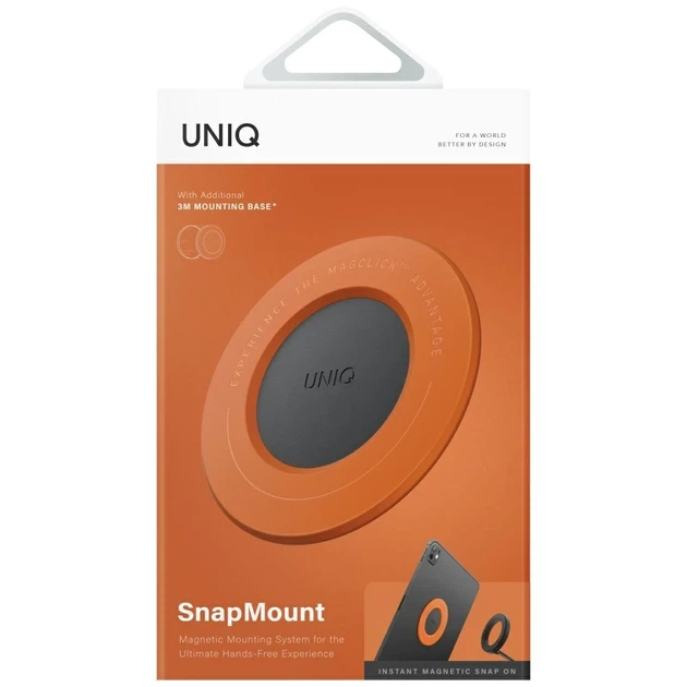 Держатель UNIQ SnapMount Orange Charcoal (UNIQ-SNAPMOUNT-VORGCHR) - изображение 6