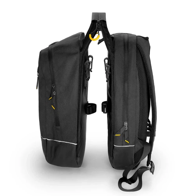 Рюкзак для велосипеда на багажник Wozinsky 2-in-1 Bike Bag Double Backpack 30L Black (WBB30BK) - изображение 6